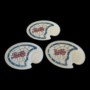 Vintage 3-pc Pepsi Cola  Luncheon- Snack Tray 10in x 7in